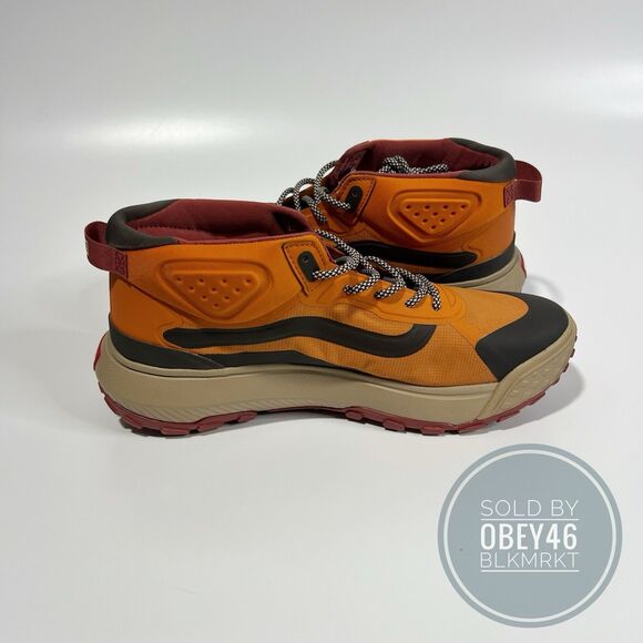 VANS MTE Crosspath Mid All-Terrain Shoes Marmalade Orange  VN000CVV52K Size 9